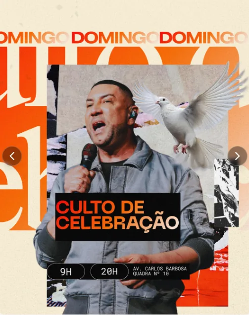 Exemplo 6 de arte de feed para igreja
