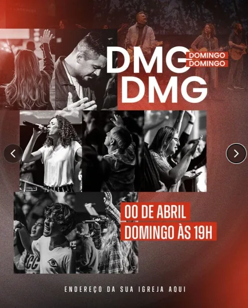 Exemplo 8 de arte de feed para igreja